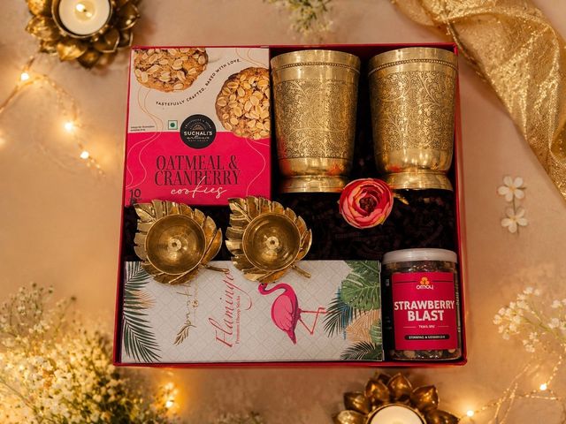 Brass Elegance – corporate Diwali gift hamper by SarvannaGifts