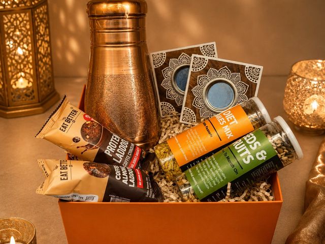 Copper Celebration – corporate Diwali gift hamper by SarvannaGifts