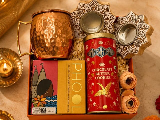 Copper Charm – corporate Diwali gift hamper by SarvannaGifts