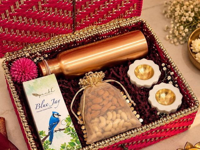 Copper Heritage Basket – corporate Diwali gift hamper by SarvannaGifts